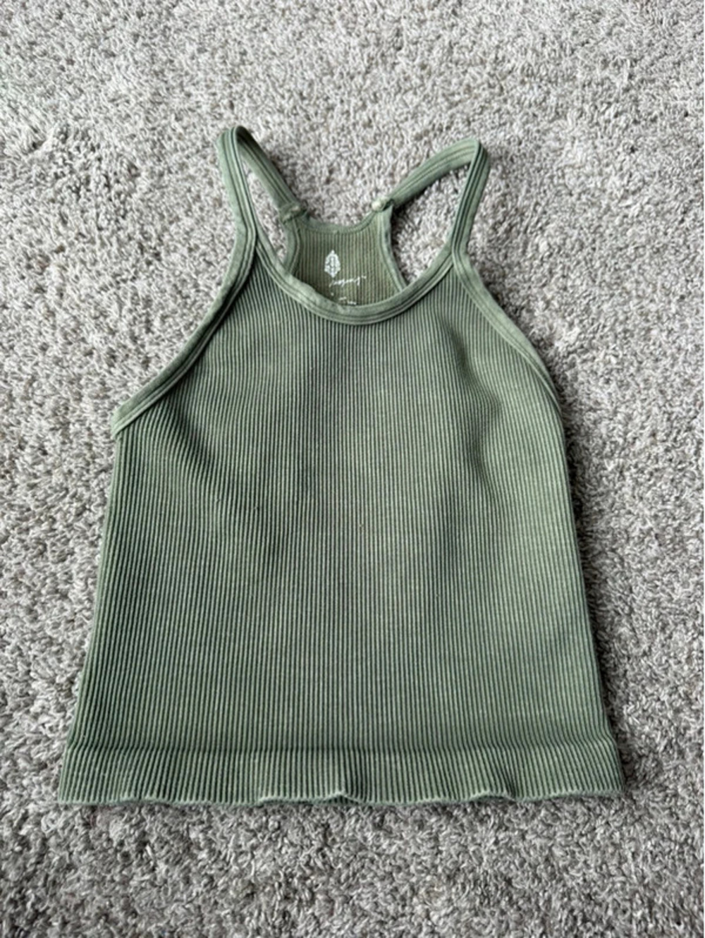 Free People Size Small Green Sports Bra